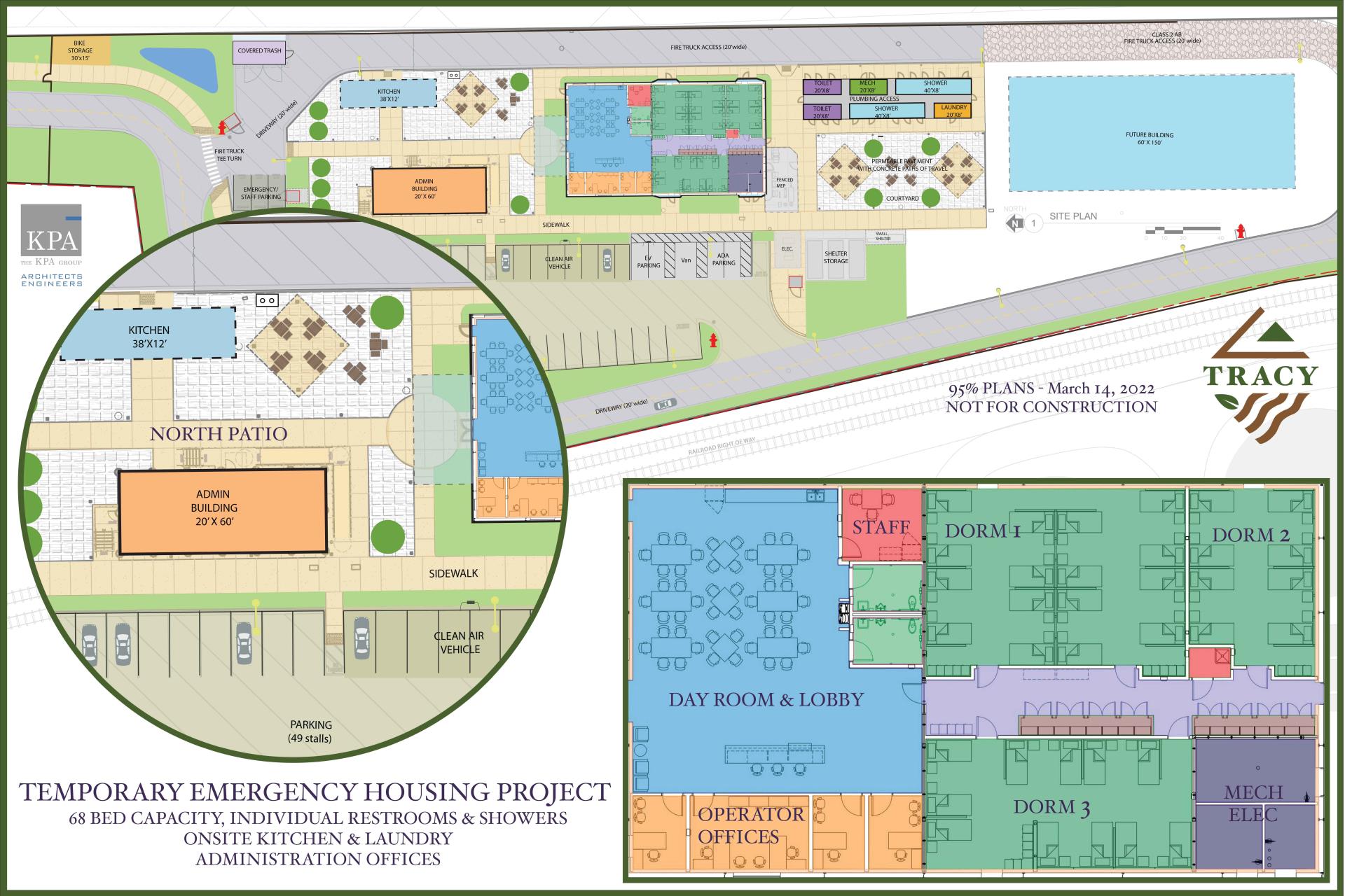 TEHP, TEHF, Site Plan, Emergency Shelter 