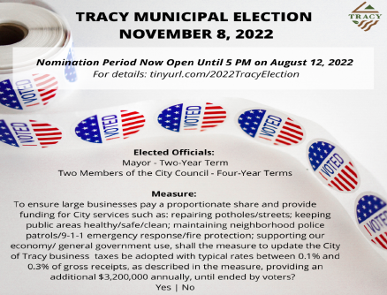 Tracy Municipal election 438x334