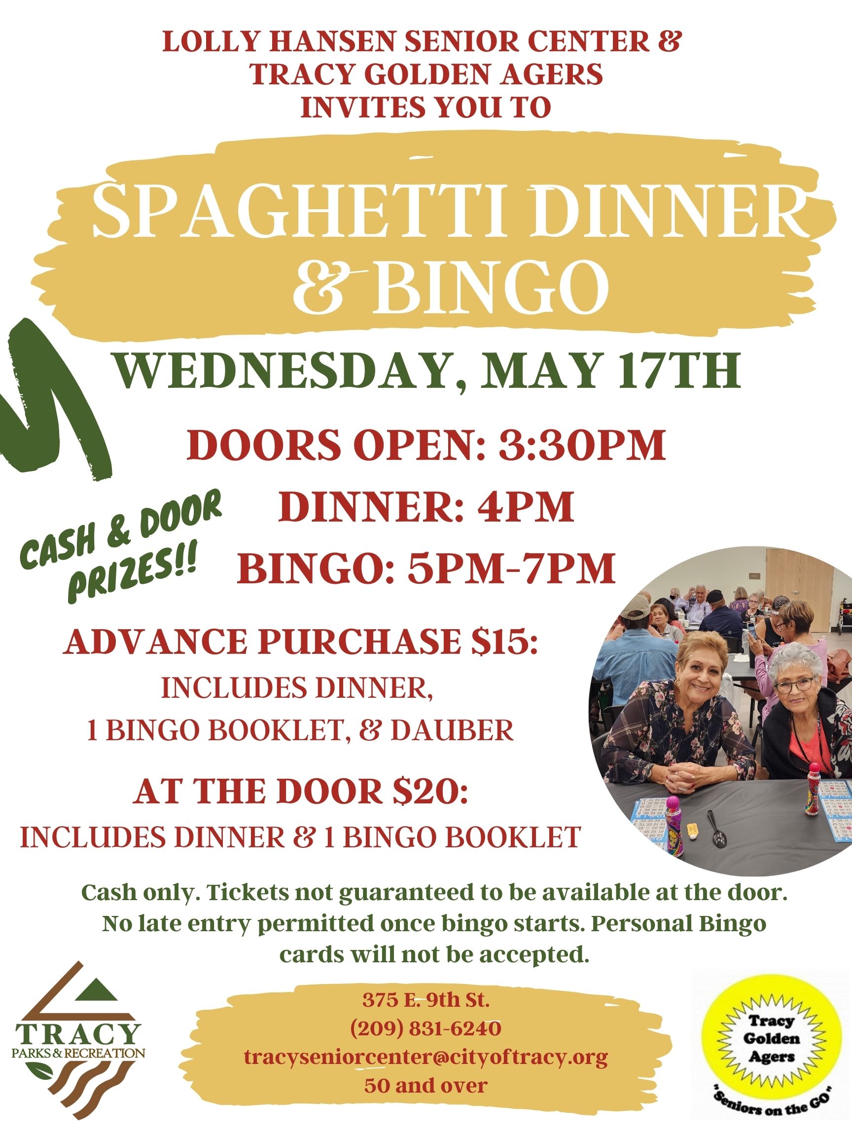 Spaghetti Dinner & Bingo with picture