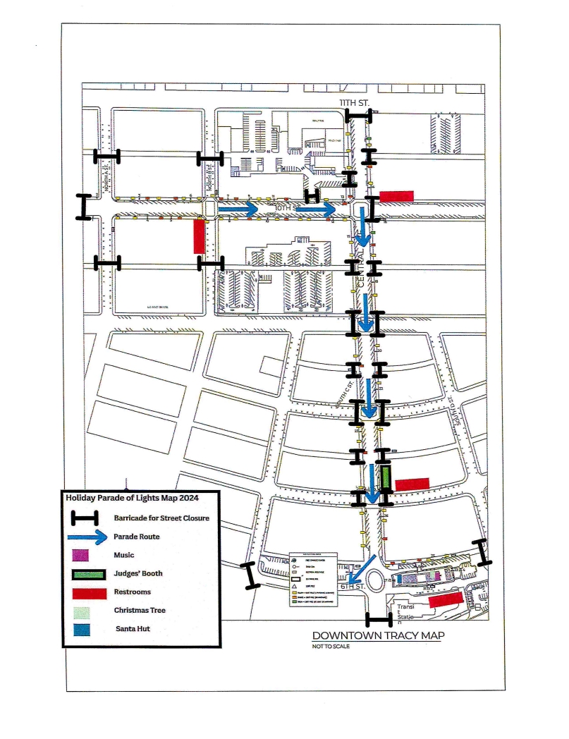 Holiday Parade Map